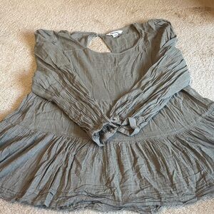 American Eagle Outfitters Sage Green Blouse